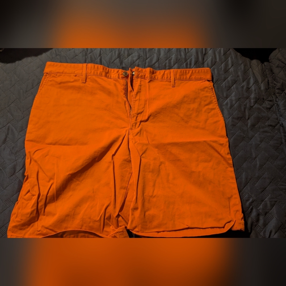 Men's Orange Lands end  Shorts (Between Brick Red And Orange In Color)